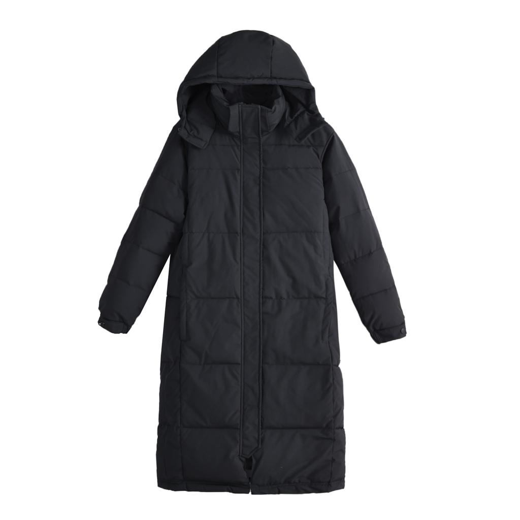 Down Cotton Coat Women's Long Winter New Style Over the Knee Student Loose Large Size Thick Cotton-padded Jacket Coat Trendy