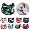 Damen Bandana Mode Print Breit Dehnbar Schweißabsorbierend Bohemian Fitnessstudio Stirnband Schweißband für Yoga