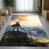 Retro Z-Zelda Cartoon Link Games Living Room Non-Slip Area Rug Soft Carpet for Bedroom Kids Playroom Sofa,Home Decor Doormat