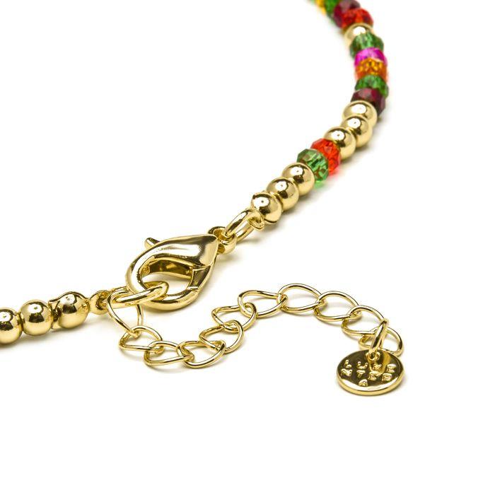 Luxenter Necklace with Pink Crystal 18k Gold Finish - Miota
