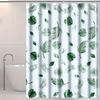 Multi-Style Shower Curtain With Hooks Waterproof Easy Clean Quick Install For Home Hotel Bathtub Use
