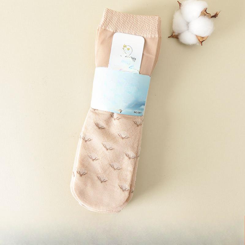 10 Pairs of Women's Summer Thin Breathable Cotton Bottom Non Slip Wear Resistant Loose Mouth Stockings