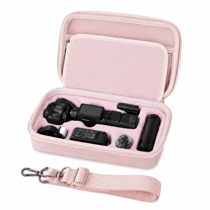 Hard Shell Vlog Camera Case DJI Osmo Pocket 4 Pro Shockproof Impact Resistant Portable Storage Bag With PU Premium Fabric
