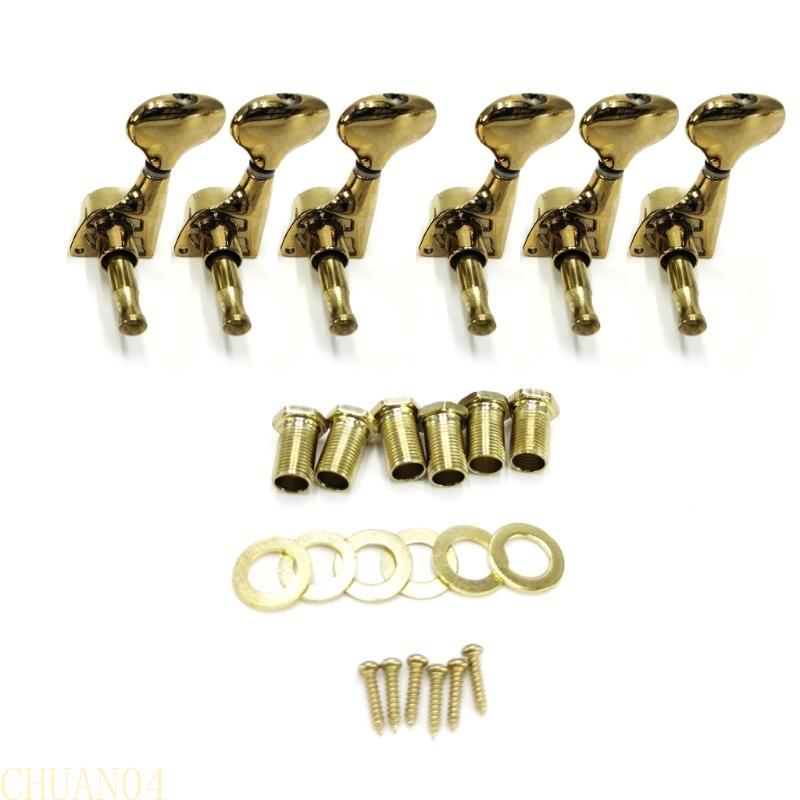 A1A2 6Pieces Metal Guitar Tuning Machines Suitable for Professional Musicians Seeking Superior Sound and Robust Construction