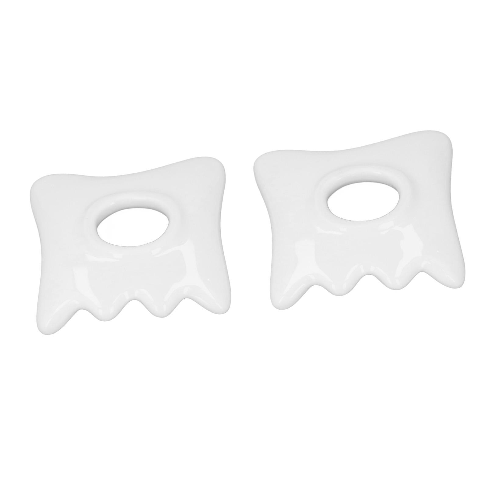 2pcs Face and Body Gua Sha Board Ceramic Gua Sha Board Face Lift Muscle Relief Scraping Massage Tool for Face and Body