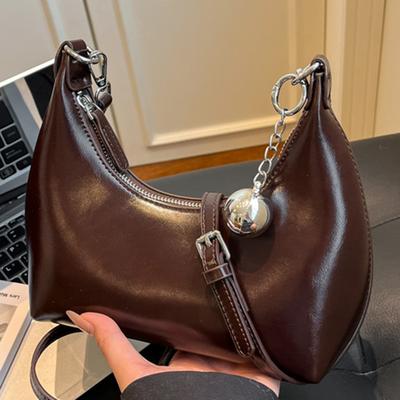 Autumn New High-value Retro Shoulder Armpit Bag Pillow Bag Simple Commuter Women's Bag Niche Trendy Messenger Bag