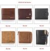 Men's Large Capacity Vertical Bi-fold Money Clip Wallet by Baellerry