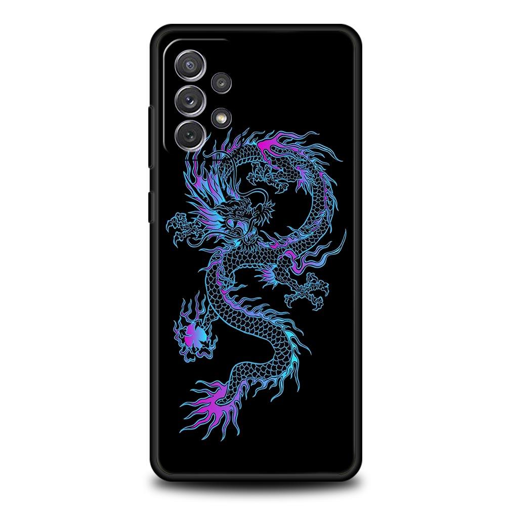 

Модный чехол для телефона с драконом для Samsung Galaxy A51 A71 A21S A12 A11 A31 A52 A41 A32 A01 A23 A33 A53 A73 A03S A13 5G, мягкий чехол Samsung A53 5G
