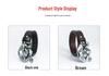 Lotte Junsen Men's Casual Leather Belt with Harley Motorcycle Buckle