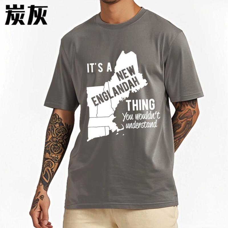 Plus Size Summer For Her Tshirt Its A New Englandah Thing You Wouldnt Understand Short Sleeve Solid Color ONeck Tshirt