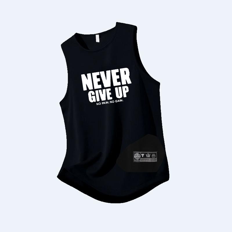 

Summer New Trend Vintage Print Vest Men s Casual Multi-color Fashion Sleeveless T-shirt XS