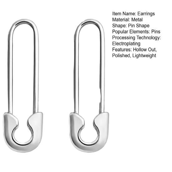 1 pár Dámské náušnice Vyhloubený špendlík Tvar Leštěný Galvanický kov Lehký Každodenní život Festivaly Večírky Termíny Šperky do uší