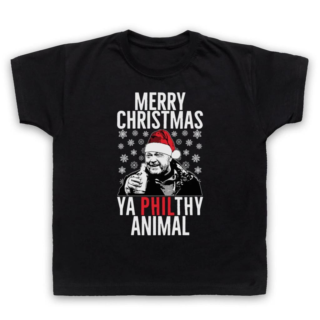 EASTENDERS PHIL MITCHELL MERRY CHRISTMAS PHILTHY ANIMAL KIDS CHILDS T-shirt