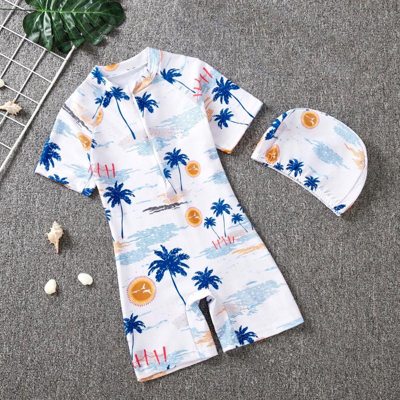 

Дитячий мультяшний суцільний купальник на літо 2025 для дівчаток та хлопчиків L 100-110 cm