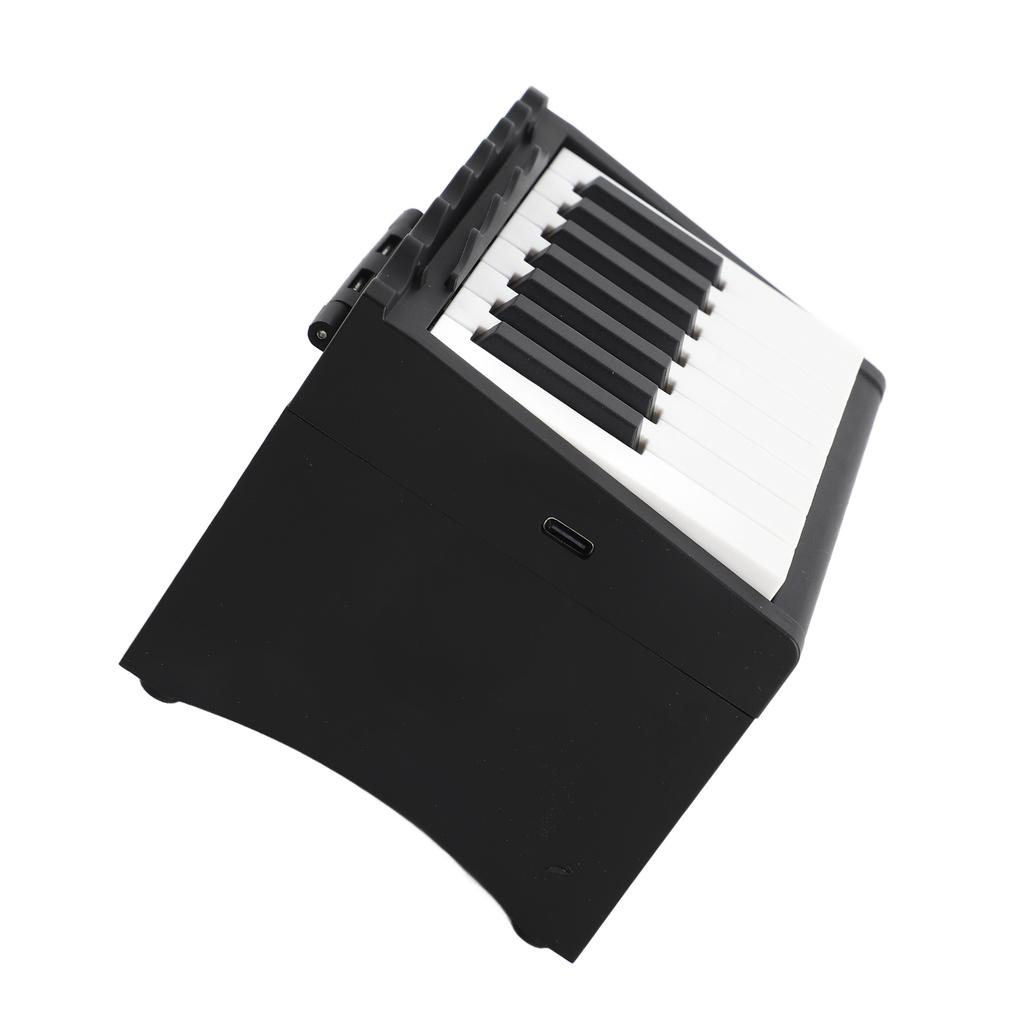Piano Calendar USB Rechargeable Playable Piano 52 Weekly Calendar Cards with Sheet Music Black