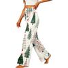 Women's Elastic Waist Casual Straight Leg Pants with Pockets for Everyday Wear
