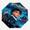 1pc Harry Potter and the Sorcerer's Stone Automatic Folding Umbrella - Compact 8-Rib Design, Durable Plastic & Iron1453L