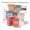 New To Do List 2026 Calendar Lightweight Simple Mini Calendar Creative Waterproof Schedule Planner Office School Home