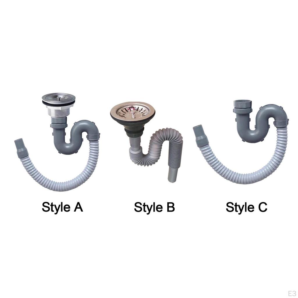 Sink Drain Pipe Set for Kitchen and Bathroom