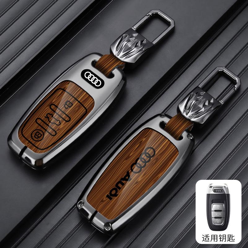 For Audi 8P Leather NEW Car Remote Key Case Cover Shell For Audi A3 8V A4 B8 B9 A5 A6 C7 A7 A8 Q3 Q5 Q7 S4 S6 S7 S8 R8 TT Holder Accessories