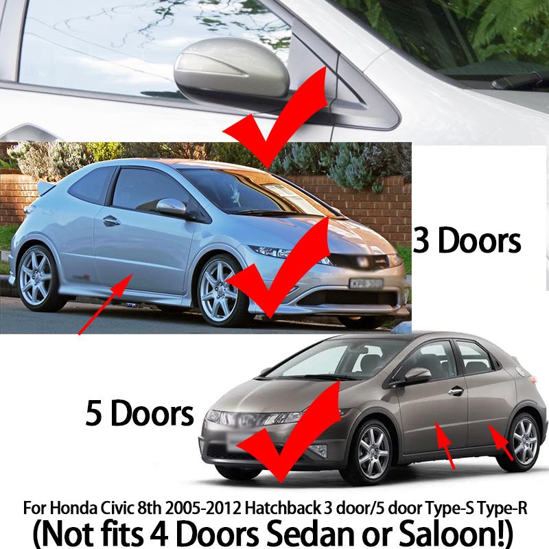 Dynamic Turn Signal Blinker Side Mirror Indicator Light Lamp For Honda Civic MK8 8th Hatchback 3 Door 5 Door Type-S Type-R 05-12