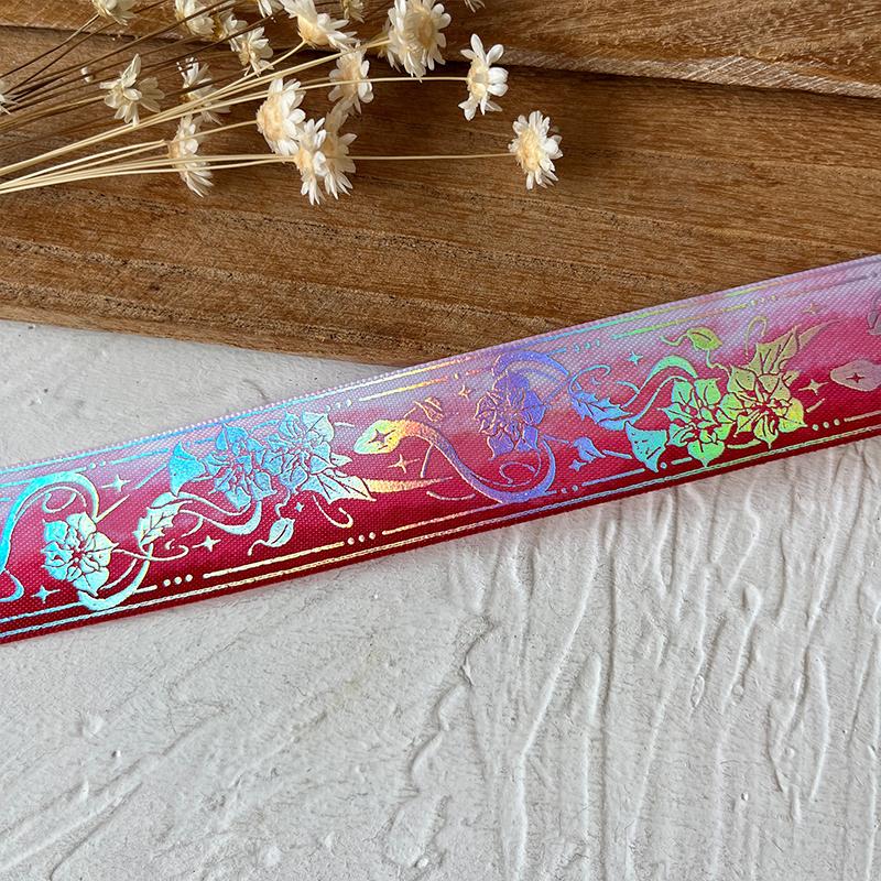 2.5cmx4.5m/Roll Packaging Ribbons Decorative Multiple Colors Brooch Badge Hot Stamping Pattern Headwear Hat Cartoon Gift Box