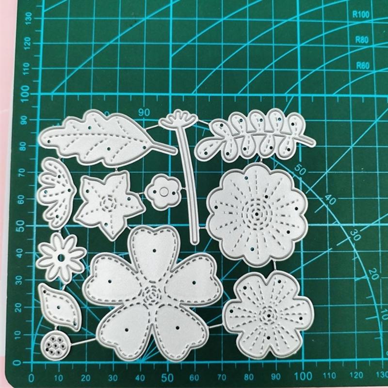 Blumen Blätter Metall Stanzformen Handgemachte Bastelarbeiten DIY Scrapbooking Prägebedarf für Kinder Mädchen Jungen Handgemacht
