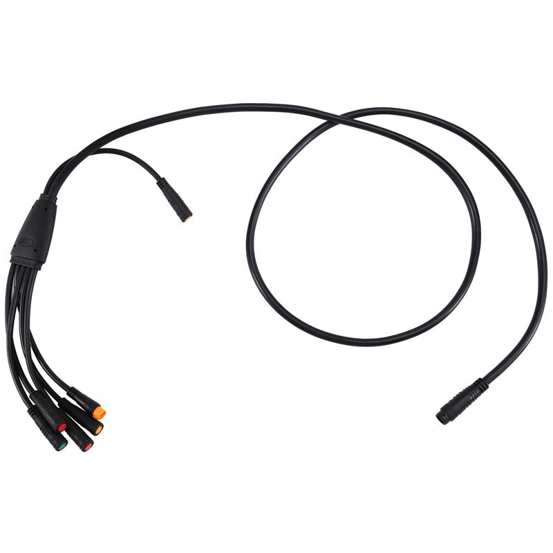 -ABHW 1T6 Waterproof Cable 9 Pins For Julet Ebike Extension Cable Electric Bicycle Connectors For Throttle, Brake, Display