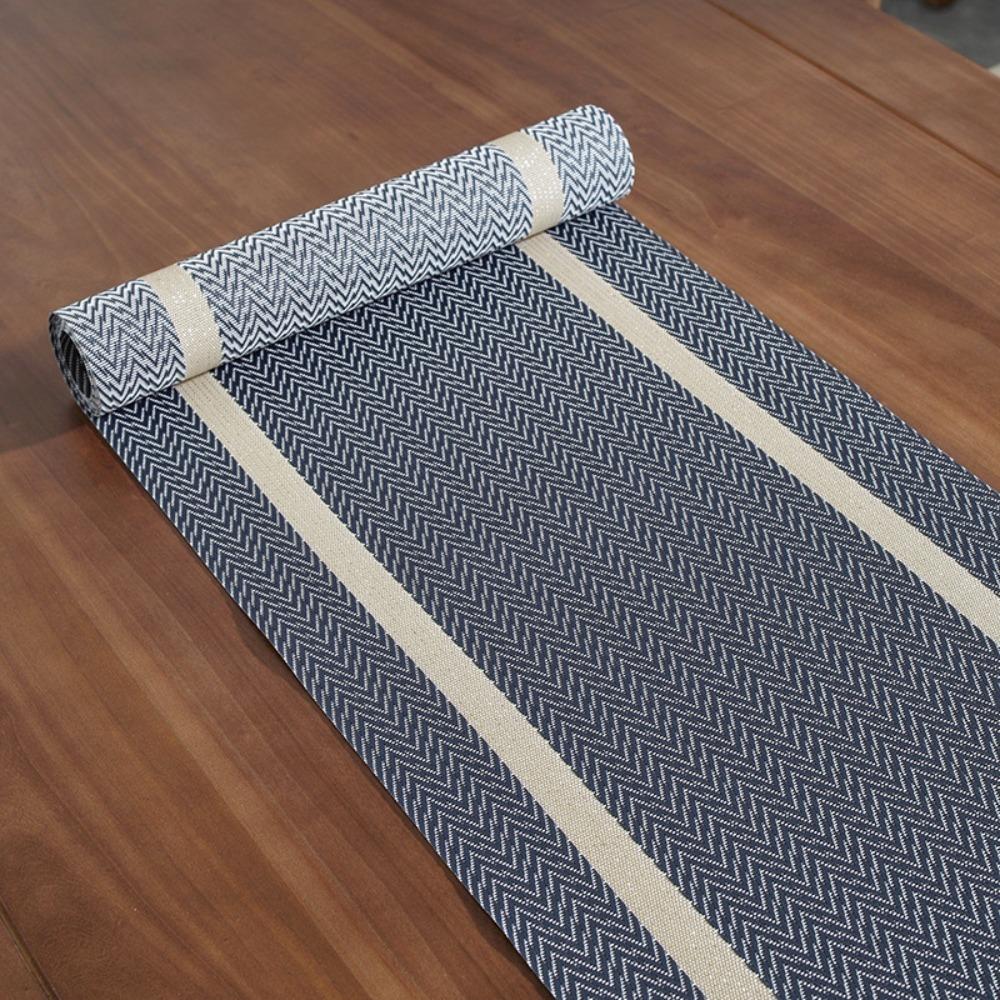 Household Waterproof PVC Table Runner Stain-resistant Oil-resistant Table Cover Anti Slip Anti-scalding Table Cloth Living Room