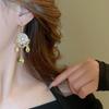 Pendant Crystal Stud Earrings Exaggerated Vintage Long Earrings Rhinestone Drop Earrings  Women