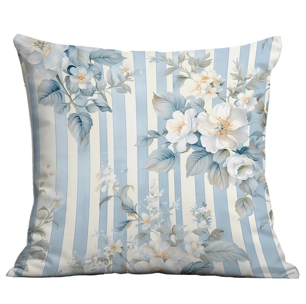 Ny Akvarell Pastoral Blommig Kuddfodral Hem Vardagsrum Soffa Kudde Kuddfodral Premium Hållbar Kvalitet