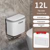Cubo de basura de plástico abatible para pared para almacenamiento de cocina, baño e inodoro