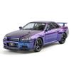 1:24 Nissan Skyline GTR R34 Sport Car Alloy Die Cast Car Model Computer Desktop Ornament Collecting Hobbies Gifts Friend