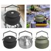 1.1L Camping Kettle Stainless Steel Portable Tea Compact Outdoor Hiking Picnic