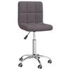 VidaXL Swivel Dining Chair, Taupe, Fabric