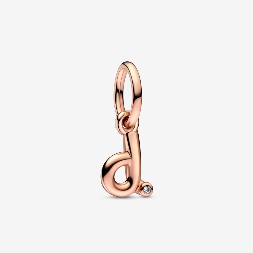 Nytt 925 sterlingsilver roséguld serien brevpärlhängande hänge som passar original Pandora armband gör-det-själv utsökt smyckengåva
