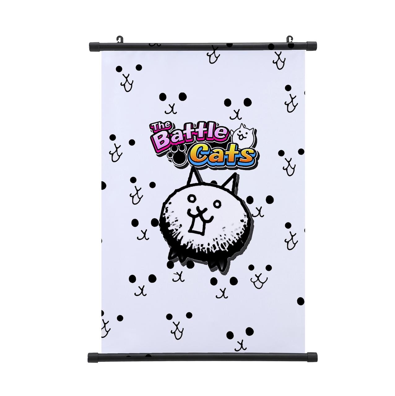 Битва котиков Подвесная картина Мультяшная игра Настенный свиток плакат Аниме плакат Картина Украшение для дома 30*45cm разноцветный