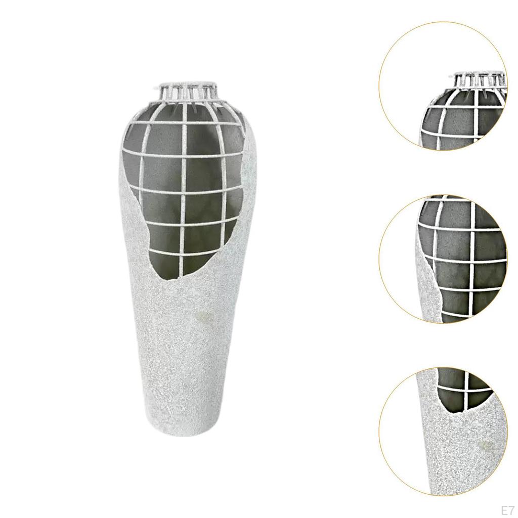 Decorative Iron Art Vase for Tabletop Use Functional Container Flowers