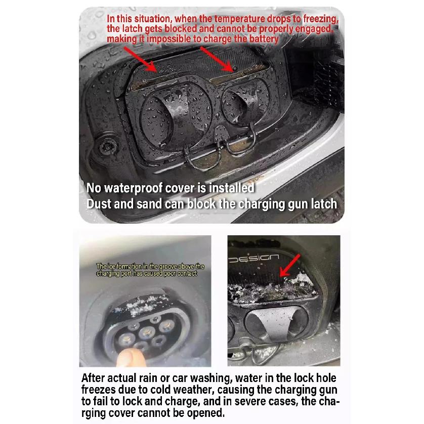 For Geely Galaxy EX5 E5 Accessories 2024~2026 New Energy Car Charging Rain Cover Auto Parts Charging Gun Waterproof Protect Case