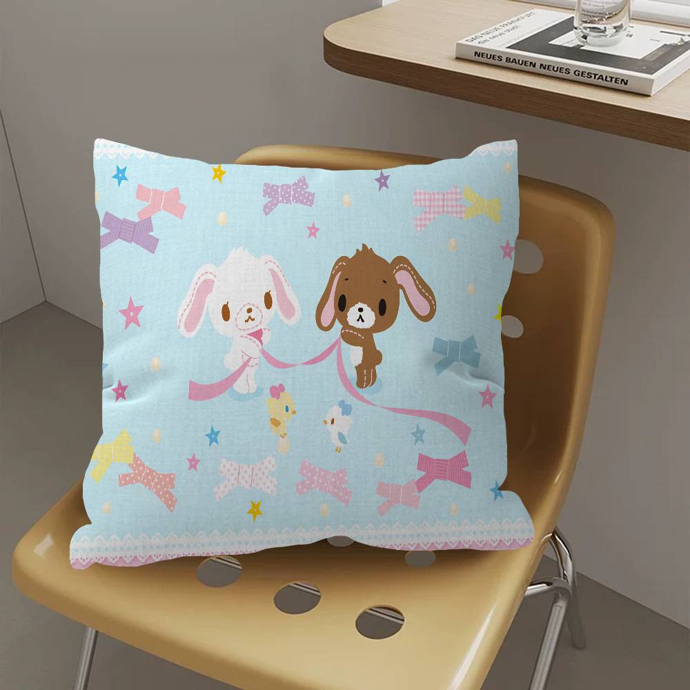 Cartoon Niedliche S-Sugarbunnies Kissenbezug Kissenhülle Deko Kissenbezug Bedruckter Kissenbezug für Sofa