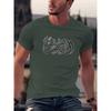 Creative Print T Shirt, Tees For Men, Casual Short Sleeve T-shirt For Summer