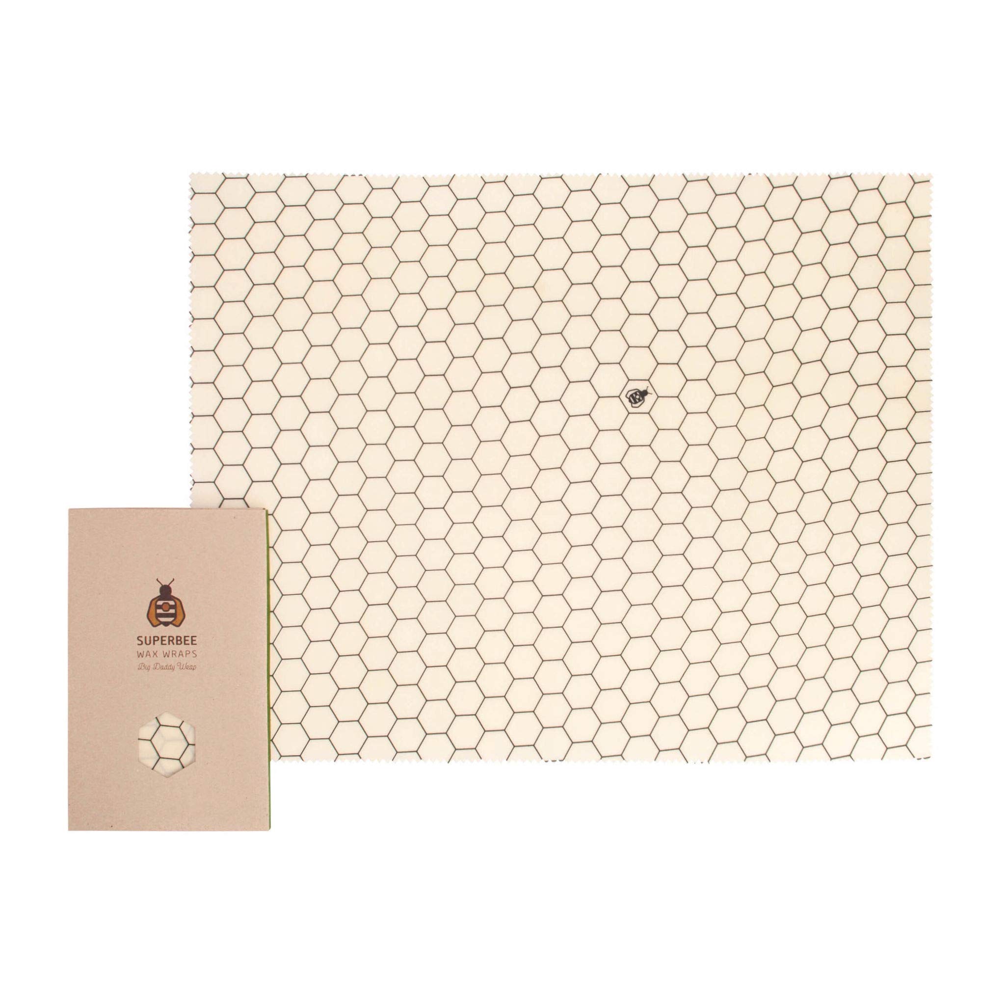 

SuperBee Beeswax Wraps Beeswax Wraps Big Daddy XXL Hexagonia пищевые пленки | | | Многоразовые, экологически чистые, безотходные