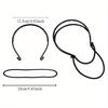 An Adjustable Double-Layer Headband with An Elastic Hairband, Suitable for Women - Durable Plastic Hair Ties, Perfect for Styling Long Hair