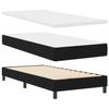 Bed Base with Mattress vidaXL Black 90x200 Cm Fabric 3339942