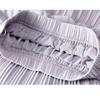 DIMANAF 2026 Summer Women New Skirts Chiffon Solid Elastic Waist Pleated Mesh Elegant Skirts