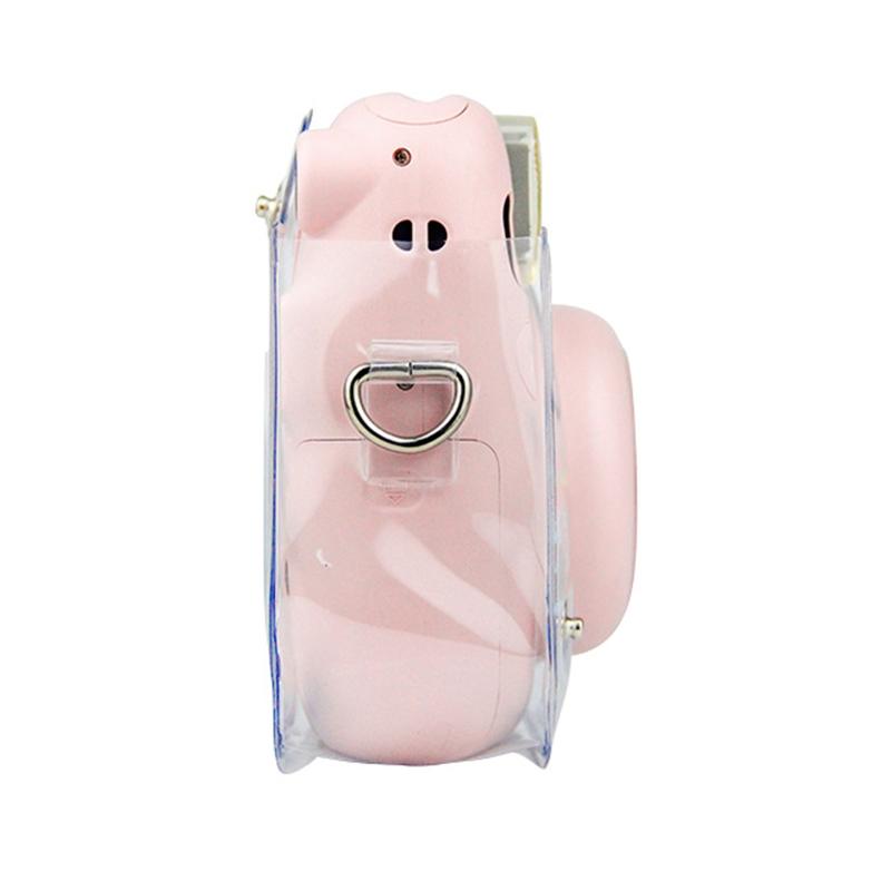 for Mini 11 Crystal Transparent Protective for Case Cover Bag Instant Camera Bag for Shell with Strap Replacement