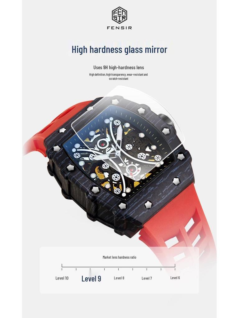 Richard Herzog von Lothringen Herren Wasserdichte Automatische Mechanische Uhr