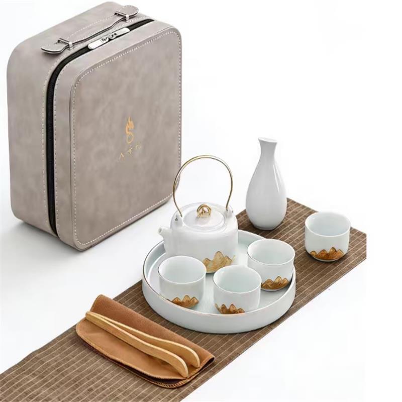 Ba Fang Li Jiangshan Ceramic Tea Set