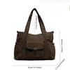 Ladies Spice Girls Suede Tote Bag Large Capacity Multi-Pocket One Shoulder Oblique Strap Bag