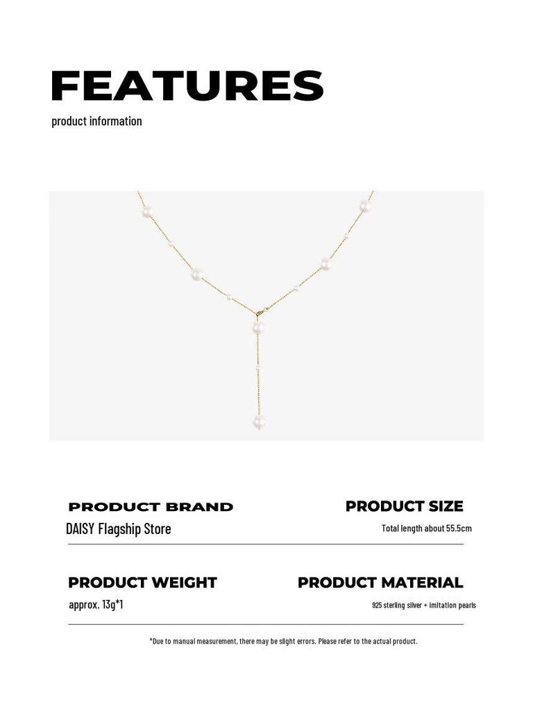 2024 Luxury French Tassel Pearl Necklace for Women – Elegant Clavicle Chain Design